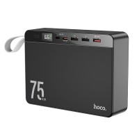  Ārējais akumulators Power Bank Hoco J94 Overlord 22.5W 75000mAh black 